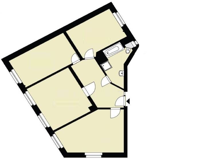 Wohnung zur Miete 480 € 3 Zimmer 86,8 m² 2. Geschoss frei ab 01.06.2026 Arndtstraße 1 Pölbitz Zwickau 08058