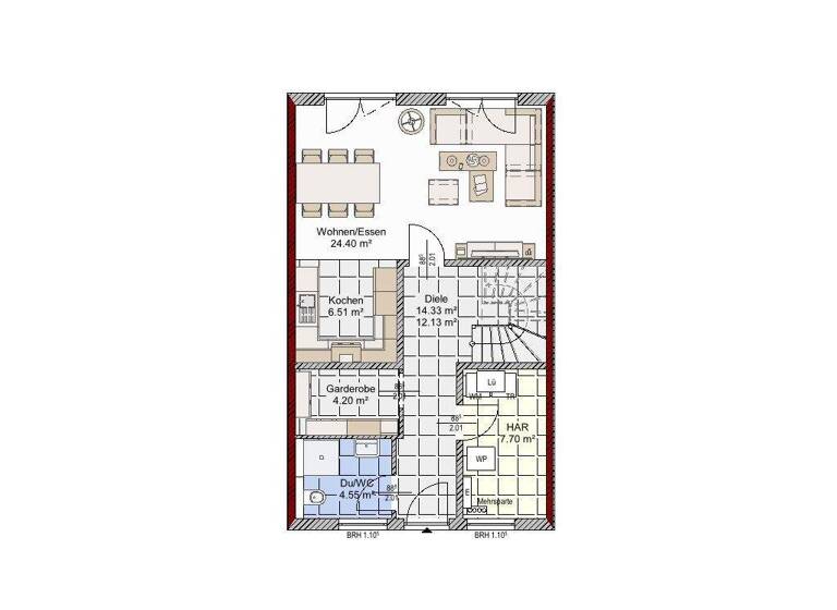 Reihenmittelhaus zum Kauf 353.639 € 4 Zimmer 117 m² 225 m² Grundstück Ludwigslust 19288