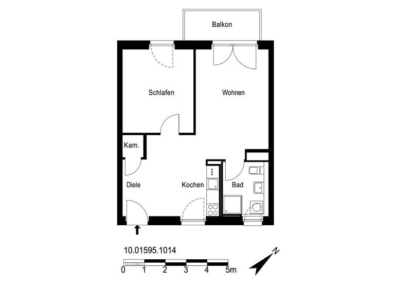 Wohnung zur Miete 1.090 € 2 Zimmer 54,5 m² 3. Geschoss frei ab 01.06.2026 Treskowstraße 7 Niederschönhausen Berlin 13156