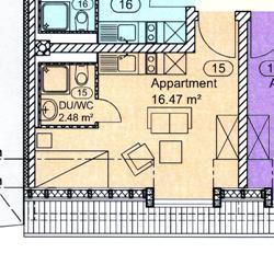 Studio zur Miete 265 € 1 Zimmer 19 m²<br/>Wohnfläche 4.<br/>Geschoss 01.04.2025<br/>Verfügbarkeit Pfarrstr. 8 Stadt Ansbach 91522