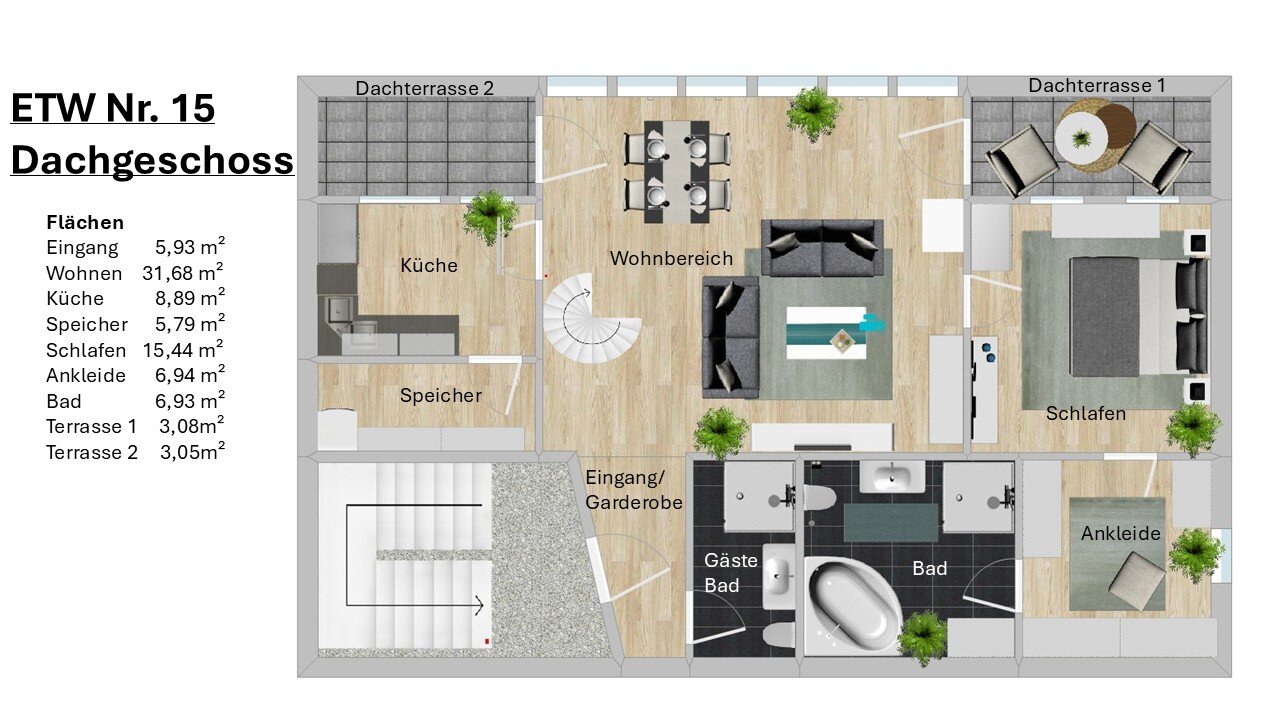 Maisonette zum Kauf 389.000 € 6 Zimmer 122 m²<br/>Wohnfläche 3.<br/>Geschoss 01.05.2025<br/>Verfügbarkeit Wellinghofen Dortmund 44265