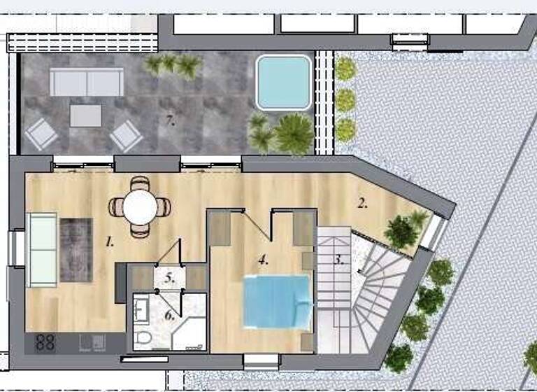 Studio zum Kauf 205.000 € 2 Zimmer 74 m² 1. Geschoss frei ab sofort Balatonszárszó 8622