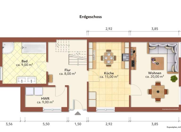 Doppelhaushälfte zum Kauf 259.000 € 5 Zimmer 120 m² 1.000 m² Grundstück Torgau 04860