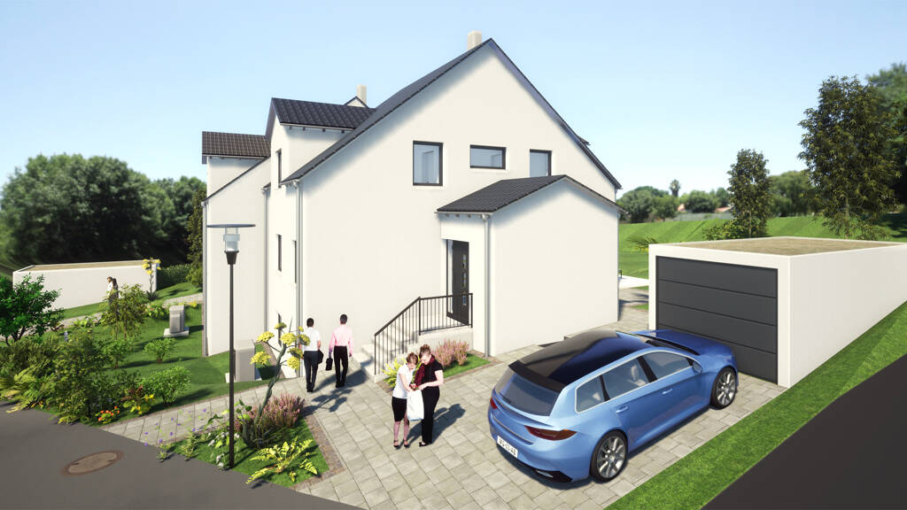 Doppelhaushälfte zum Kauf provisionsfrei 559.000 € 4 Zimmer 121 m² 609 m² Grundstück Motschental 23 Rögen Coburg 96450