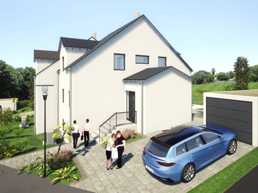 Doppelhaushälfte zum Kauf provisionsfrei 559.000 € 4 Zimmer 121 m² 609 m² Grundstück Motschental Rögen Coburg 96450