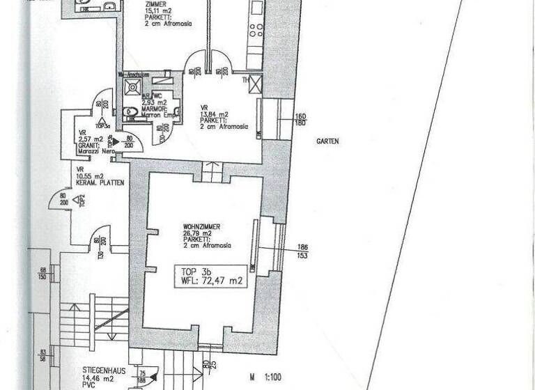 Wohnung zum Kauf 347.500 € 2 Zimmer 72,5 m² 1. Geschoss Wien 1190