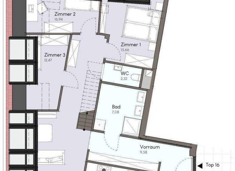 Wohnung zum Kauf - Erstbezug 696.000 € 4 Zimmer 107,6 m² 2. Geschoss Doktor Karl Renner-Platz Traiskirchen 2514