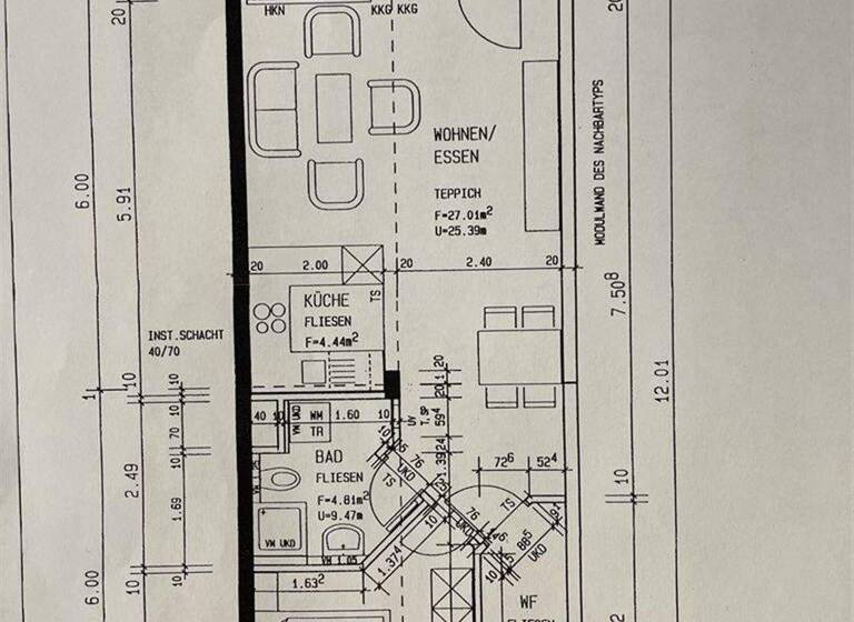 Wohnung zur Miete 690 € 2 Zimmer 57,4 m² frei ab 01.06.2026 Burghausen-Rückmarsdorf Leipzig 04178