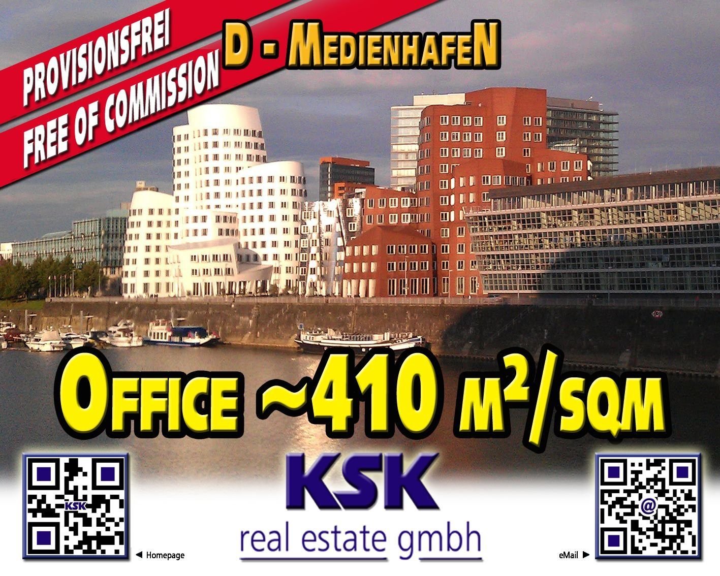 Bürofläche zur Miete provisionsfrei 19,50 € 410 m²<br/>Bürofläche von 410 m² bis 1.030 m²<br/>Teilbarkeit Unterbilk Düsseldorf 40219