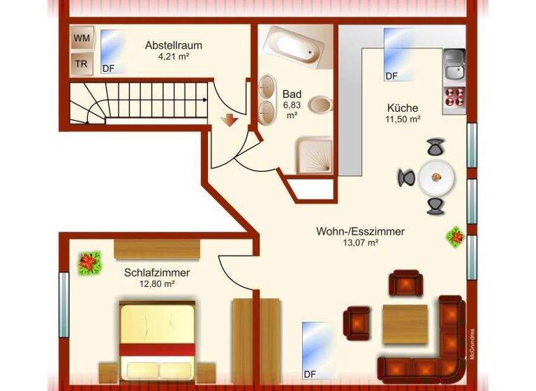 Wohnung zur Miete Wohnen auf Zeit 800 € 2 Zimmer 44 m² frei ab sofort Rodung 9 Radebeul 01445
