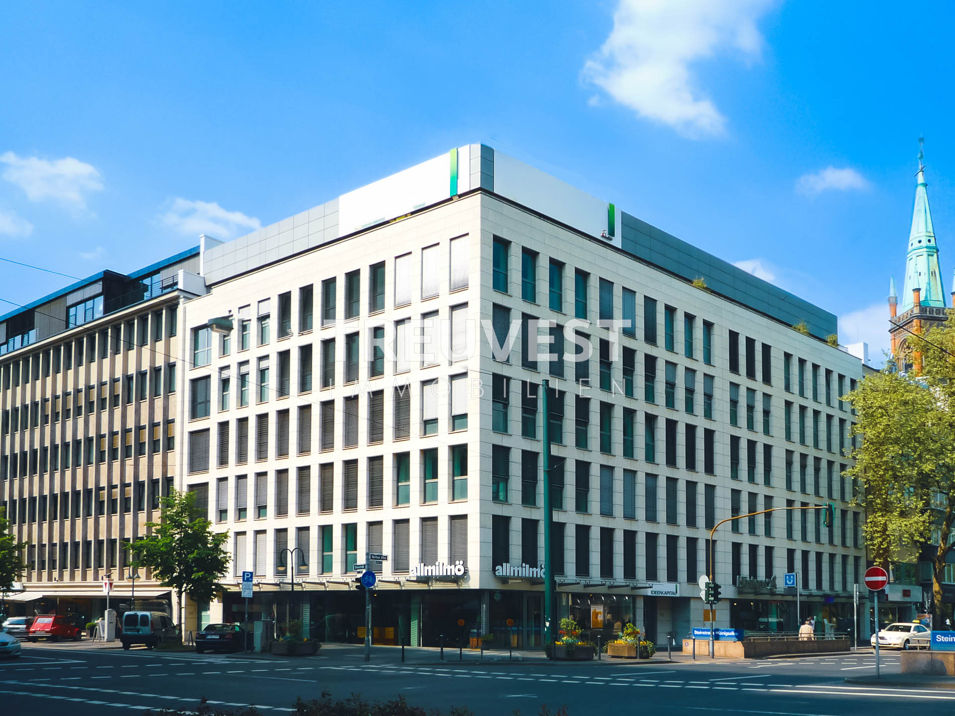 Bürofläche zur Miete provisionsfrei 19,90 € 376 m²<br/>Bürofläche ab 188 m²<br/>Teilbarkeit Berliner Allee 27-29 Stadtmitte Düsseldorf 40212