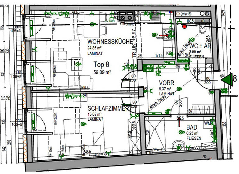 Wohnung zur Miete 540 € 59,1 m² Brückenplatz 1/8 Pulkau 3741