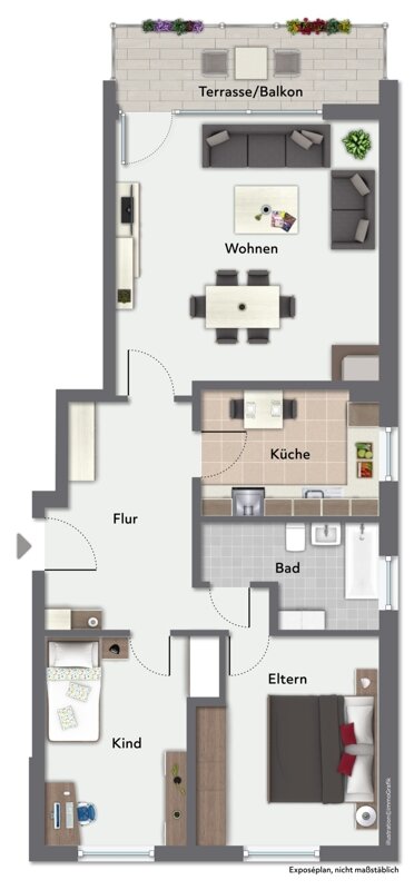 Wohnung zum Kauf 279.000 € 3 Zimmer 82,1 m²<br/>Wohnfläche Quickborn 25451