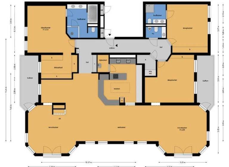 Penthouse zum Kauf 1.350.000 € 4 Zimmer 264 m² 4. Geschoss van ommerenlaan 22 wassenaar 2243 CE