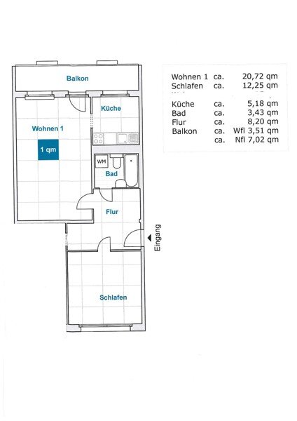 Wohnung zur Miete 402 € 2 Zimmer 53,4 m²<br/>Wohnfläche 14.12.2024<br/>Verfügbarkeit Senftenberger Str. 24 Prohlis-Süd (Spremberger Str.) Dresden 01239