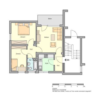 Wohnung zur Miete 415 € 3 Zimmer 59,9 m² 3. Geschoss frei ab 16.08.2025 Lübberlindenweg 62 Herford-Stadt Herford 32049