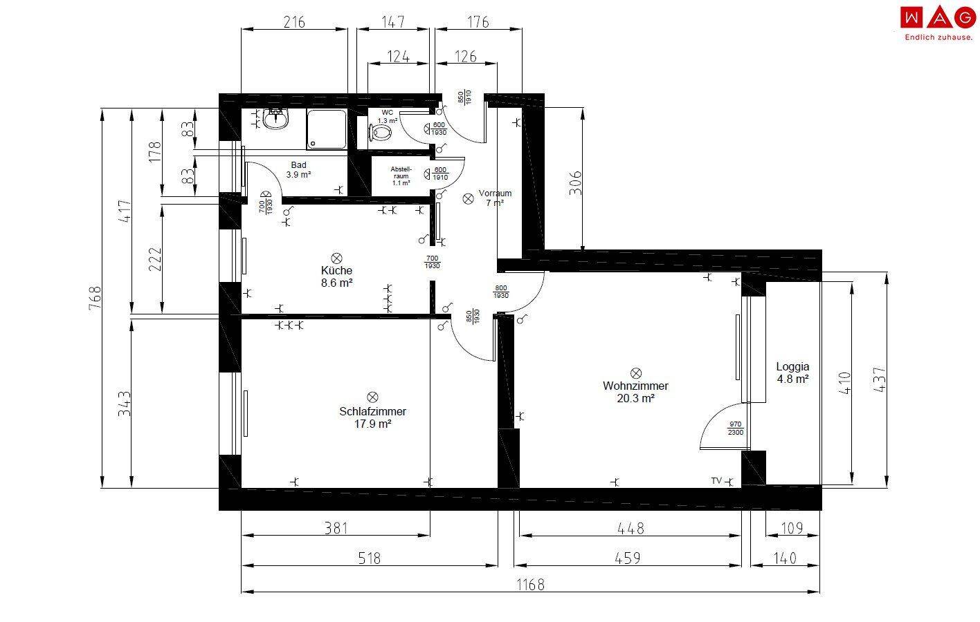 Wohnung – Linz, Kleinmünchen, Kleinmünchen-Auwiesen - Ansicht 4