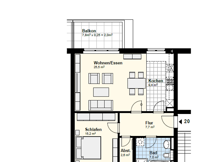 Wohnung zur Miete 930 € 2 Zimmer 69,4 m² 3. Geschoss frei ab 01.03.2026 Henstedt-Ulzburg 24558