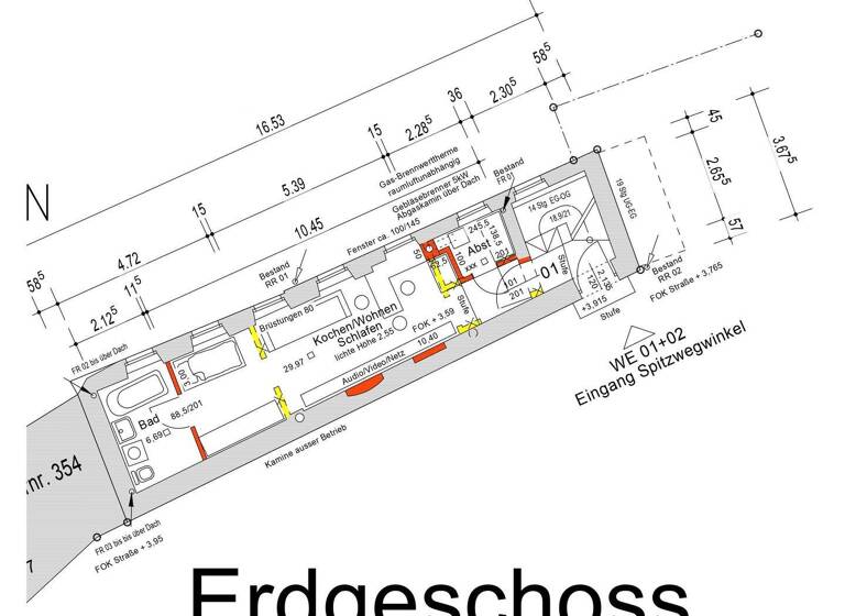 Studio zur Miete 495 € 1 Zimmer 40 m² Straubing 94315