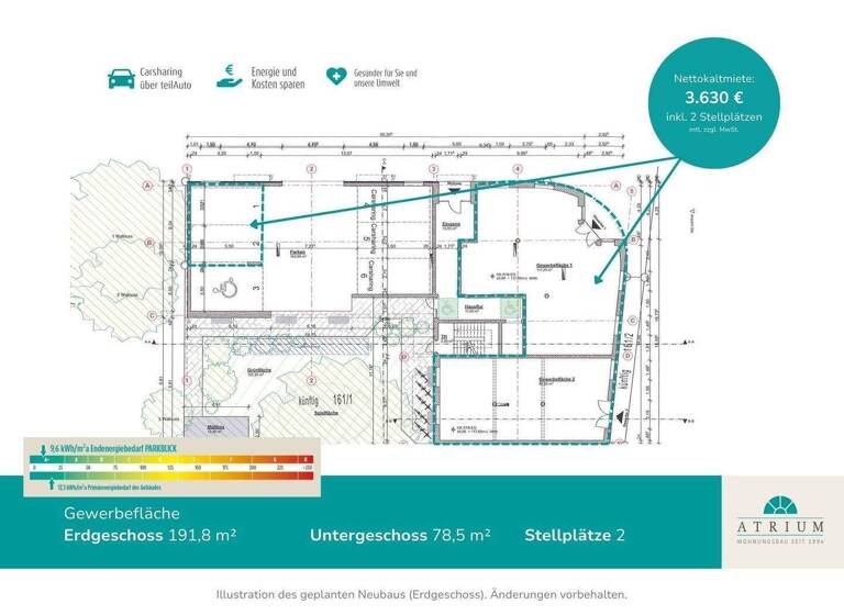 Laden zur Miete - Erstbezug provisionsfrei 3.630 € 2 Zimmer 270 m² Verkaufsfläche Schwartzestraße  9 Kleinzschocher Leipzig 04229