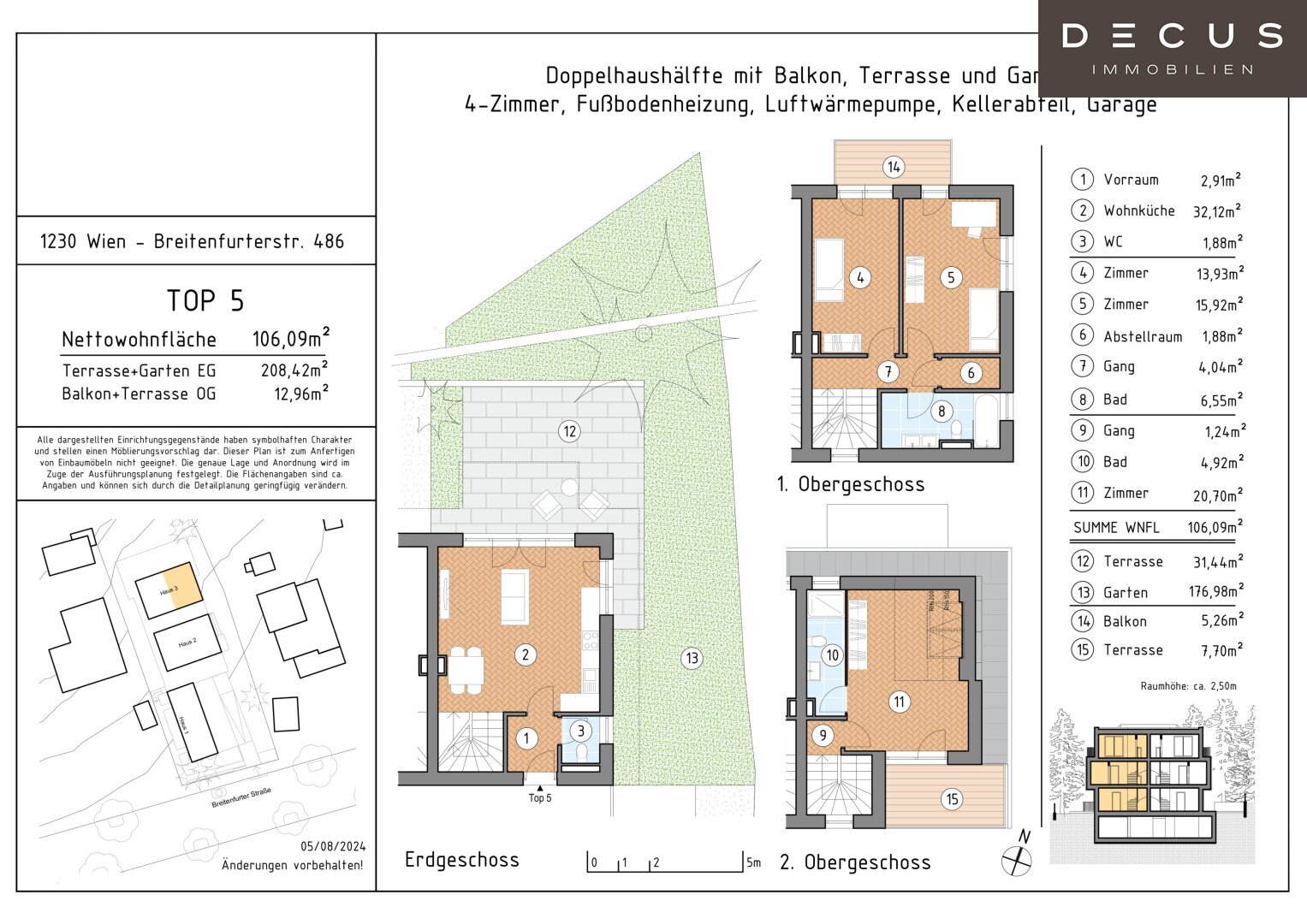 Doppelhaushälfte zum Kauf 988.000 € 4 Zimmer 106,1 m²<br/>Wohnfläche Wien 1230