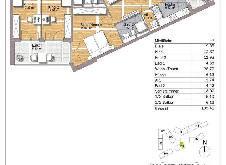 Wohnung zur Miete 1.637 € 4 Zimmer 109,5 m² 2. Geschoss frei ab 01.06.2026 Mühlgasse 3/1 Schorndorf 73614