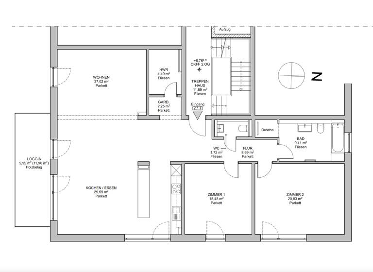 Wohnung zum Kauf provisionsfrei 795.000 € 3 Zimmer 135,5 m²<br/>Wohnfläche 2/4<br/>Geschoss Schützenplatz Lüneburg 21337