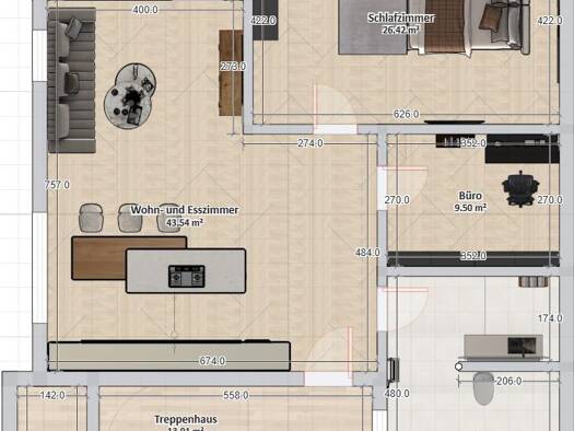 Penthouse zur Miete 1.300 € 3 Zimmer 86 m² Geschoss 2/3 frei ab 01.04.2026 Westerheim 87784