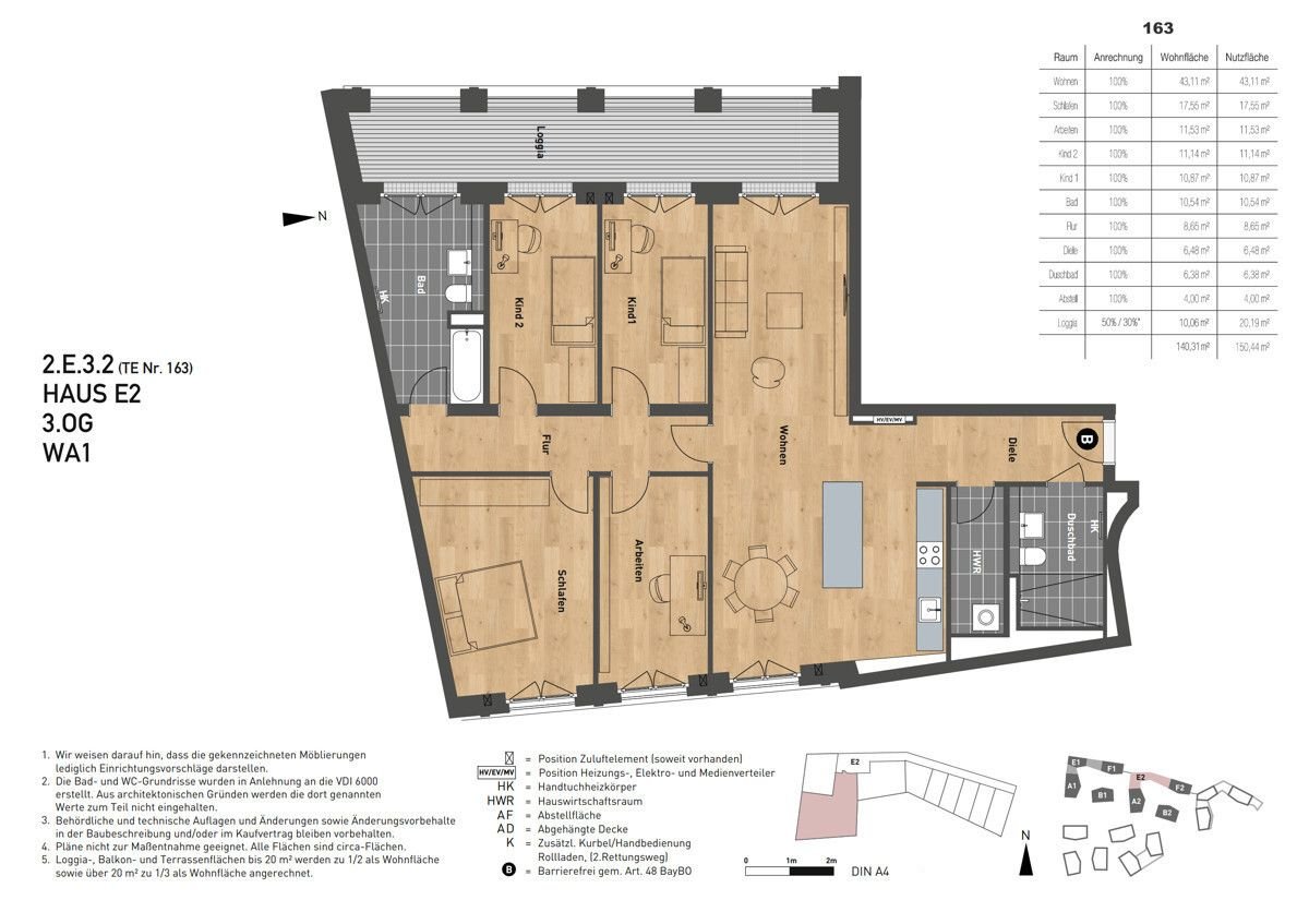 Studio zum Kauf 1.679.000 € 5 Zimmer 140,3 m²<br/>Wohnfläche 3.<br/>Geschoss Siebenbrunn München 81543