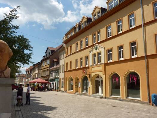 Wohnung zur Miete 320 € 2 Zimmer 50 m² Geschoss EG/3 frei ab sofort Ludwigstraße 1 Zentrum Rudolstadt 07407