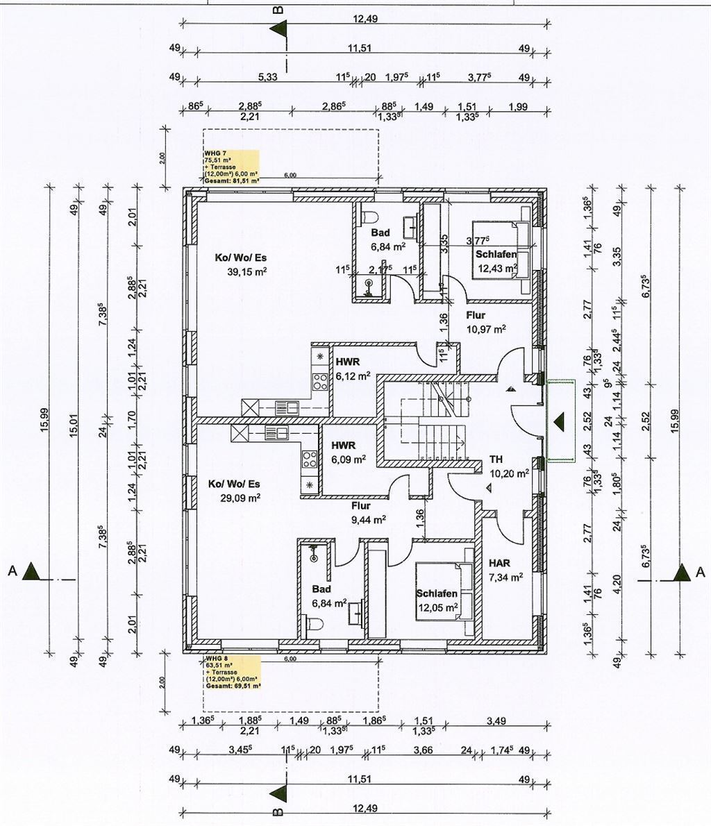 Wohnung zum Kauf 291.656 € 2 Zimmer 76,3 m²<br/>Wohnfläche 1.<br/>Geschoss 01.12.2025<br/>Verfügbarkeit Vor der Eulenkammer Scheeßel Scheeßel 27383