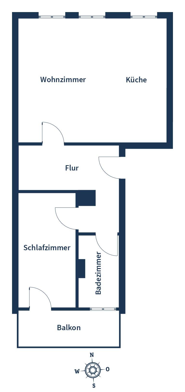 Wohnung zum Kauf 149.000 € 2 Zimmer 57,6 m²<br/>Wohnfläche 2.<br/>Geschoss Leipziger Vorstadt (Unterer Hecht) Dresden 01097