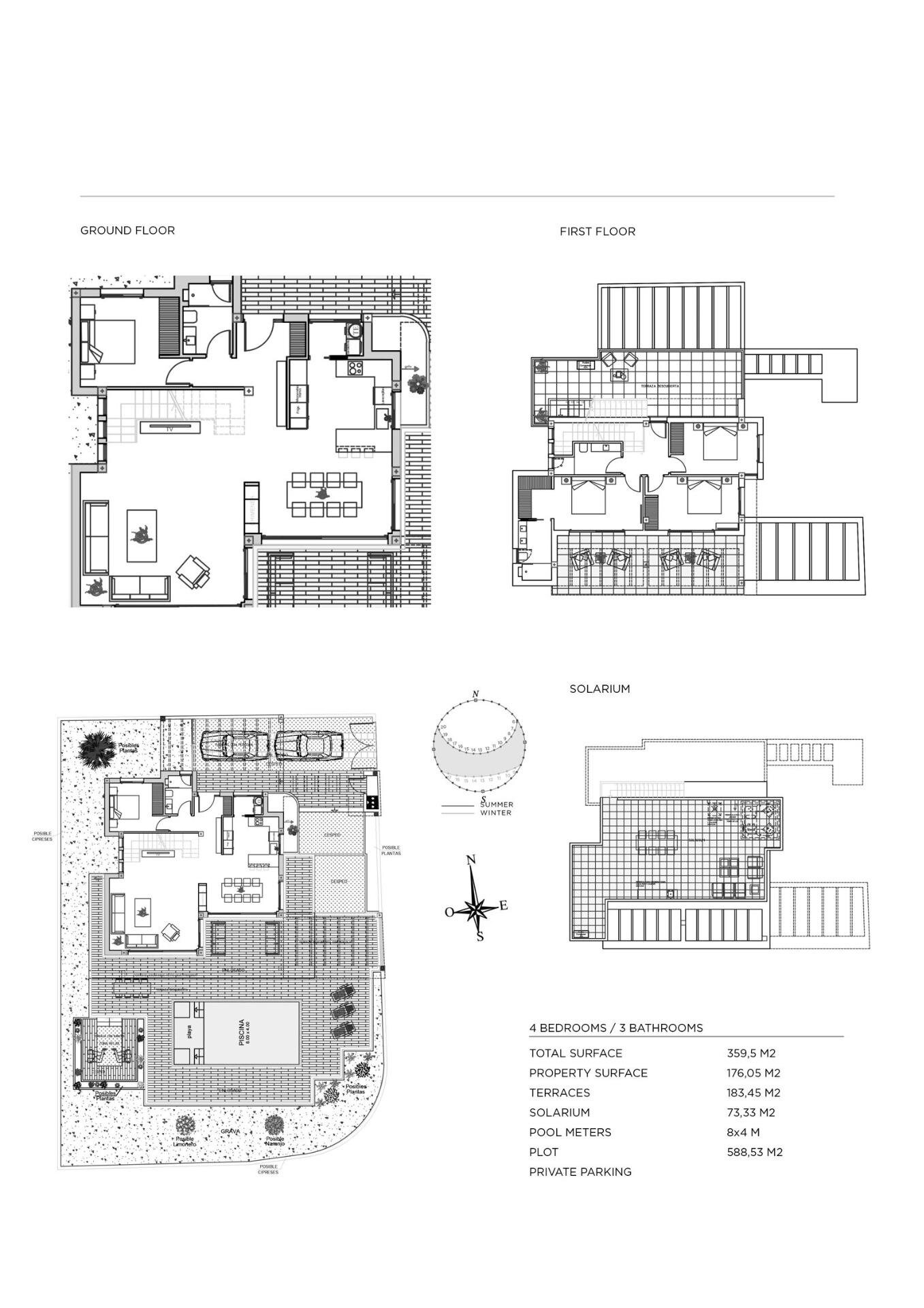 Einfamilienhaus zum Kauf provisionsfrei 1.034.550 € 5 Zimmer 176 m²<br/>Wohnfläche 588 m²<br/>Grundstück CIUDAD QUESADA