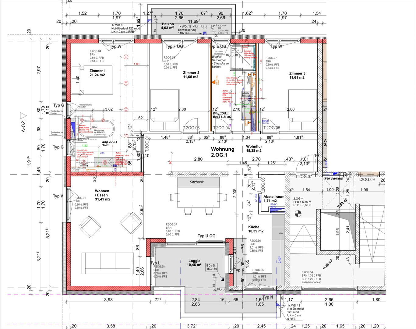 Wohnung zum Kauf provisionsfrei 599.000 € 4 Zimmer 119 m²<br/>Wohnfläche 2.<br/>Geschoss Kupfertorstraße 42b Breisach Breisach am Rhein 79206