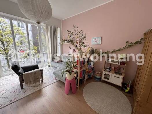 Wohnung zur Miete Tauschwohnung 1.050 € 3 Zimmer 82 m² 1. Geschoss Unterbilk Düsseldorf 40217