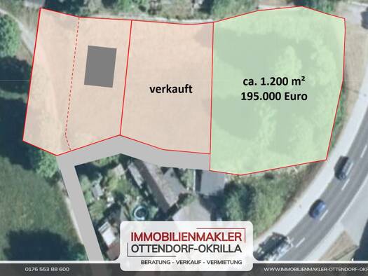 Grundstück zum Kauf 195.000 € 1.200 m² Grundstück Ottendorf-Okrilla 01458