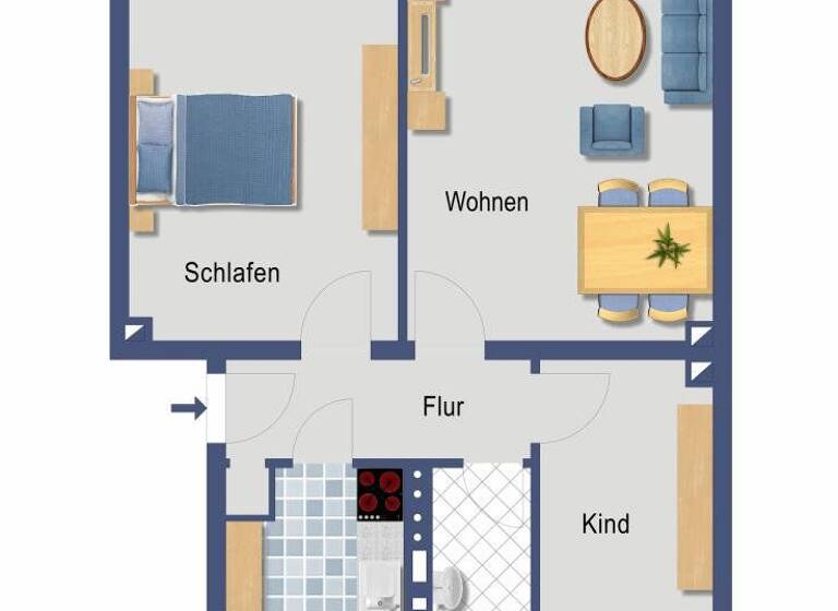 Wohnung zum Kauf provisionsfrei 143.000 € 3 Zimmer 71,1 m² EG Weizenfurt 45 St. Magnus Bremen 28759
