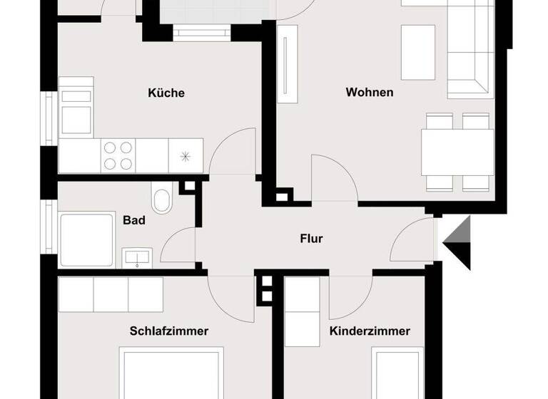 Wohnung zum Kauf 305.000 € 3 Zimmer 67,4 m² 2. Geschoss Westenviertel Regensburg 93049