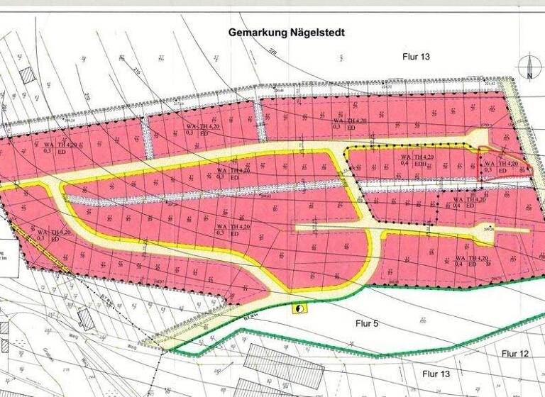 Grundstück zum Kauf 60.000 € 806 m² Grundstück Am Weinberg 68 Nägelstedt Bad Langensalza 99947