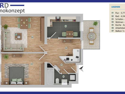 Wohnung zur Miete 350 € 2 Zimmer 61,6 m² 1. Geschoss Richterstraße 19 Ostviertel Gera 07545