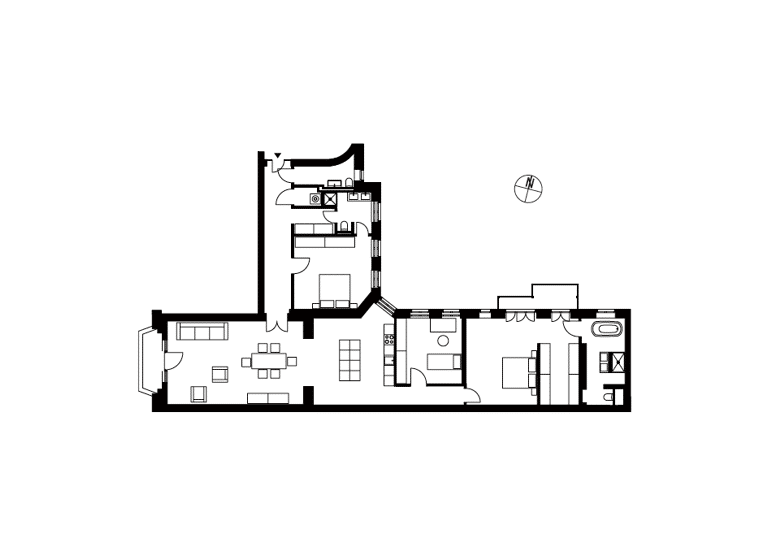 Wohnung zum Kauf 1.998.000 € 4 Zimmer 188,9 m²<br/>Wohnfläche 2.<br/>Geschoss ab sofort<br/>Verfügbarkeit Leibnizstraße 43 Charlottenburg Berlin 10629