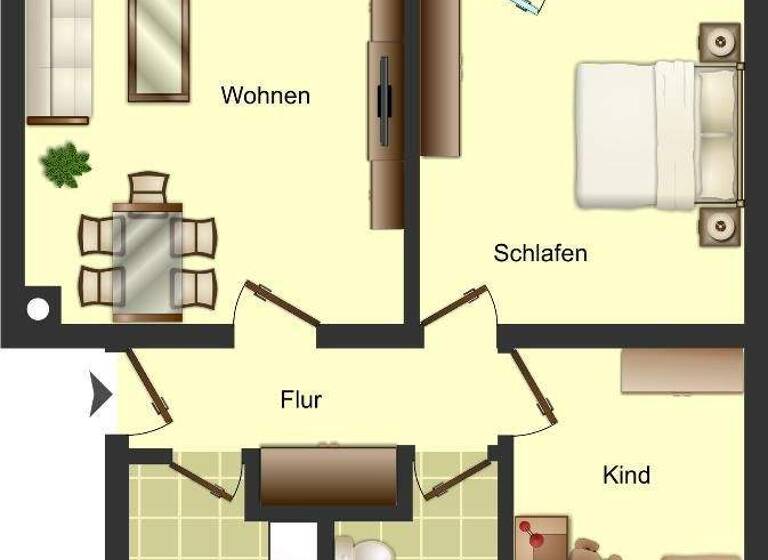 Wohnung zur Miete 409 € 3 Zimmer 66,1 m² 2. Geschoss Van-Kinsbergen-Ring 92 Salchendorf Neunkirchen 57290