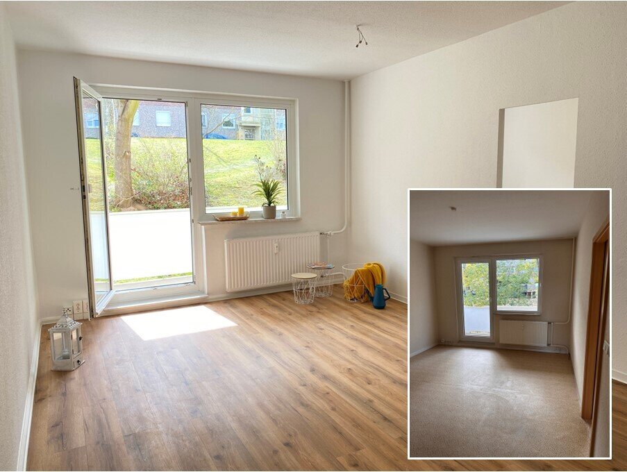 Wohnung zur Miete 415 € 3 Zimmer 69 m²<br/>Wohnfläche 1.<br/>Geschoss 01.01.2025<br/>Verfügbarkeit Otto-Worms-Str. 10 Lusan - Brüte 2 Gera 07549