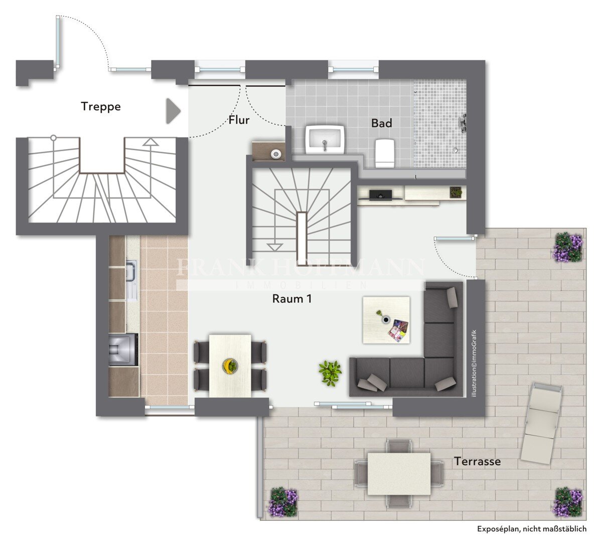 Maisonette zur Miete 1.529 € 3 Zimmer 89,6 m²<br/>Wohnfläche EG<br/>Geschoss 01.01.2025<br/>Verfügbarkeit Bramfeld Hamburg 22179