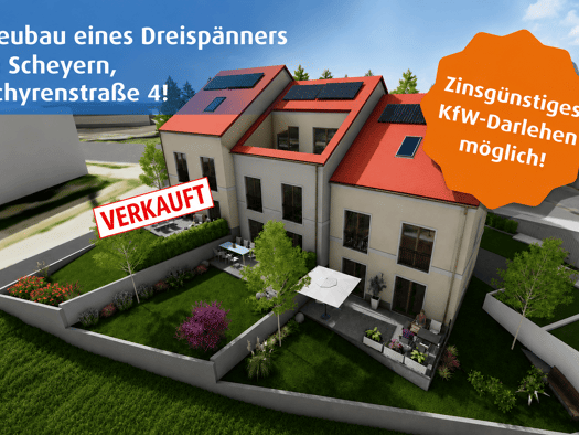 Reihenmittelhaus zum Kauf - Erstbezug 729.000 € 5 Zimmer 166,6 m² 206 m² Grundstück Schyrenstraße 4 Scheyern Scheyern 85298