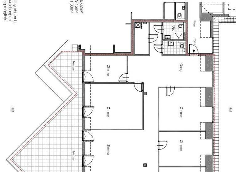 Wohnung zur Miete 1.752 € 6 Zimmer 215 m² 1. Geschoss Wien 1170