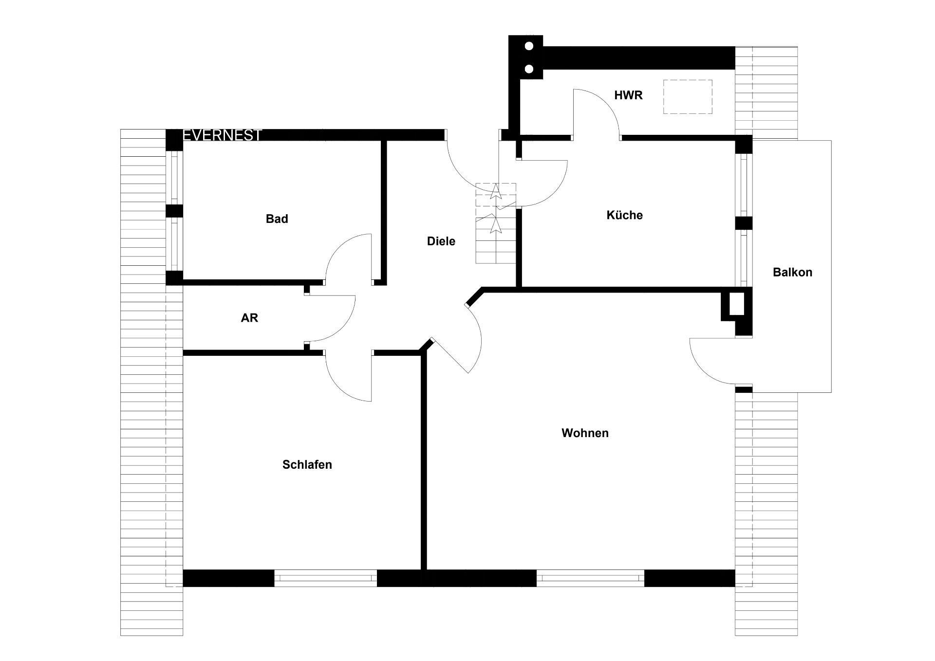 Wohnung zum Kauf 135.000 € 2 Zimmer 61 m²<br/>Wohnfläche 1.<br/>Geschoss Ahlhorn Großenkneten 26197