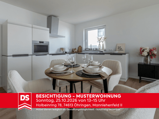 Terrassenwohnung zum Kauf - Erstbezug provisionsfrei 409.800 € 3,5 Zimmer 86,1 m² Öhringen Öhringen 74613