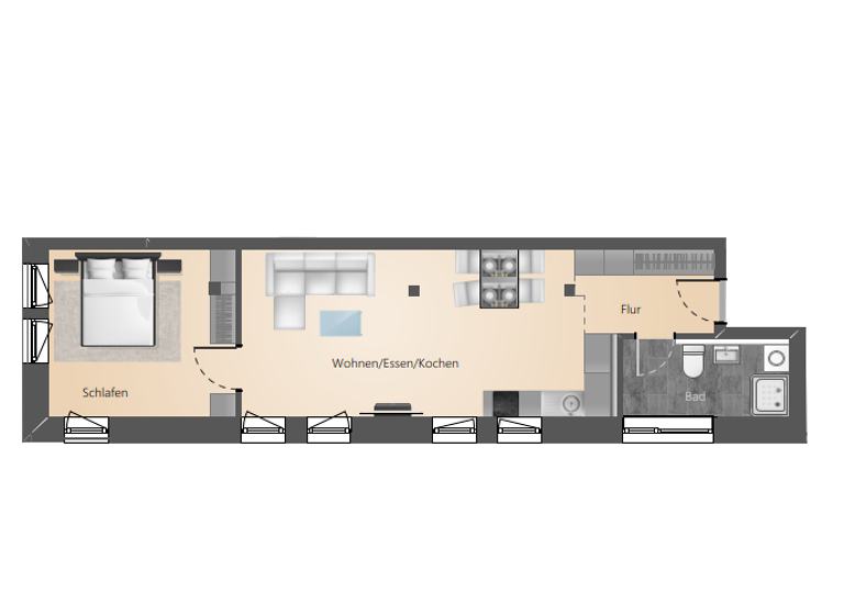 Wohnung zum Kauf provisionsfrei 500.650 € 2 Zimmer 58,9 m² Überlingen 88662