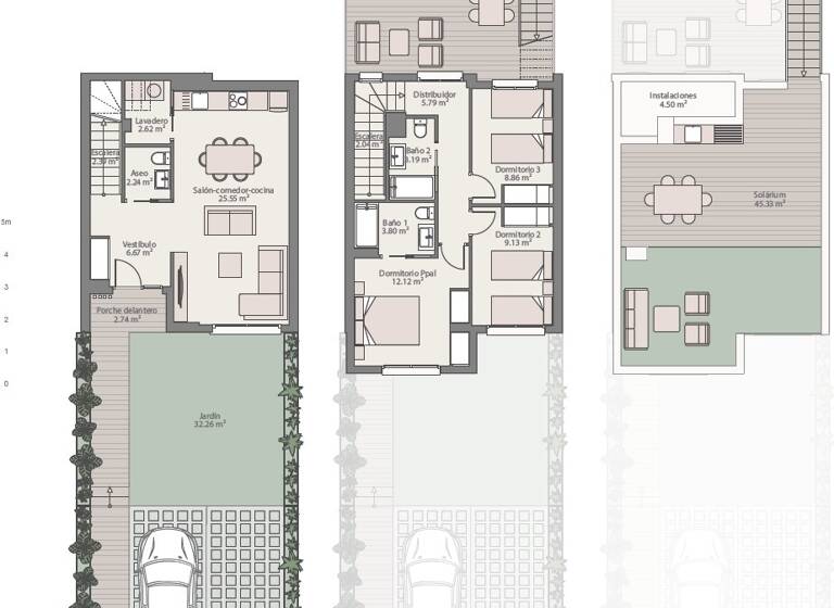 Doppelhaushälfte zum Kauf - Erstbezug provisionsfrei 461.000 € 4 Zimmer 110 m² 115 m² Grundstück Fuengirola 29640